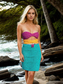 Tropical Sunset Tie-Back Short/Mini Dress