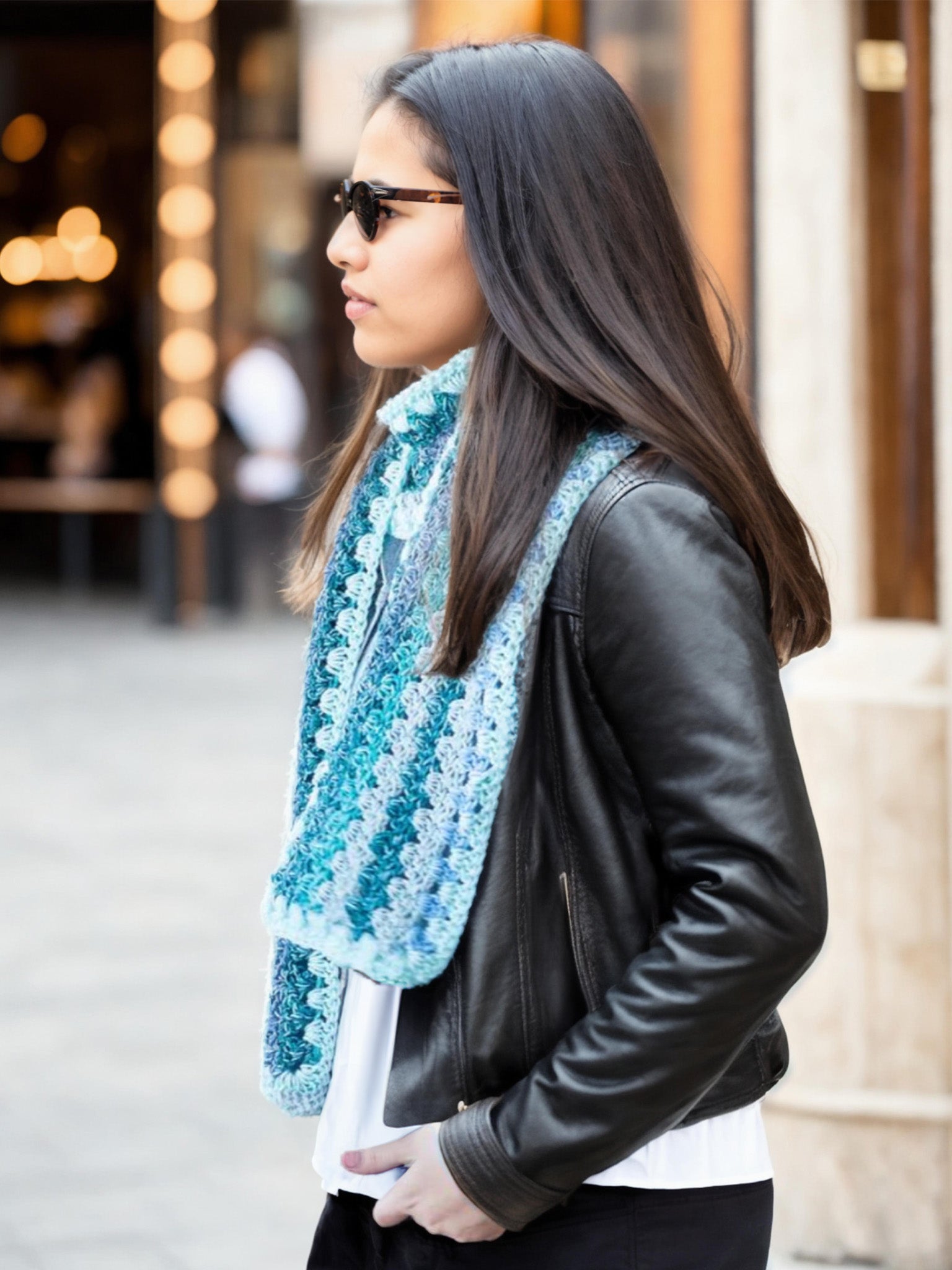 Denim Ombre Scarf