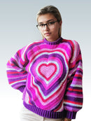 Radiant Heart Gradient Sweater