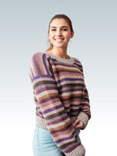 Earthy Striped Comfort Sweater