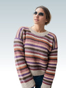 Earthy Striped Comfort Sweater