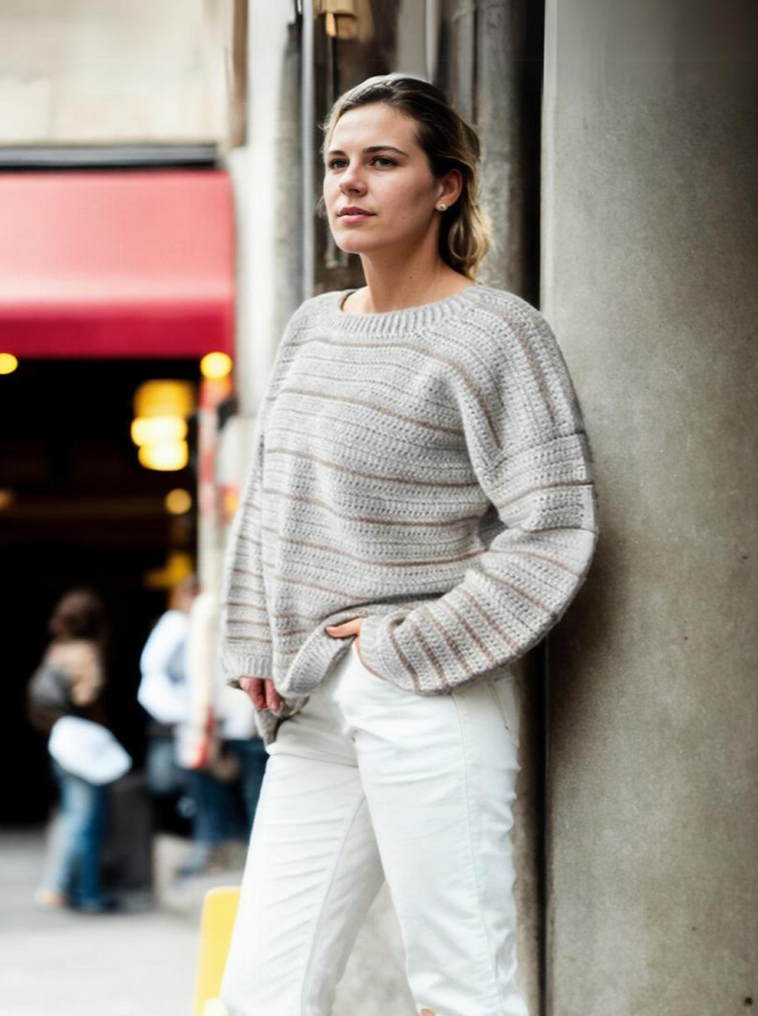 Classic Charmed Ribbed Sweater