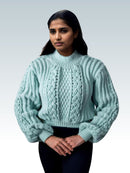 Mint Cable Elegance Sweater