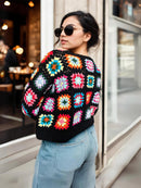 Vintage Blast Granny Square Sweater