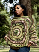 Mystic Gaze Poncho Sweater