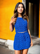 Azure Elegance Two-Piece