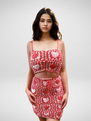 Rosy Granny Square Two-Piece